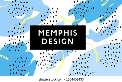 Abstract background with hand drawn texture, memphis style. Universal pastel colors. Wallpaper fashion design.