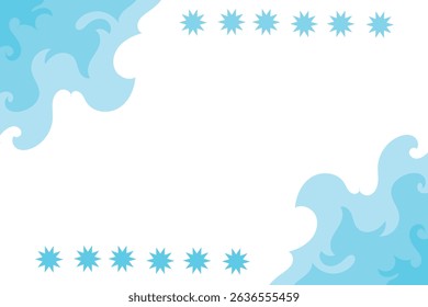 Abstract background with hand drawn textures, memphis style