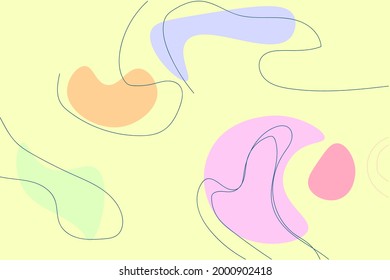 Antecedentes abstractos. Dibujaron a mano varias formas y objetos de garabatos. con un estilo atractivo y atractivo ilustraciones vectoriales contemporáneas modernas. Cada fondo está aislado. Elegante y