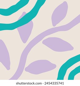 Abstract Background. Hand drawn various shapes and doodle objects. Contemporary modern trendy Vector illustrations. 