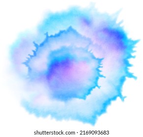 Abstract  background, hand made purple blue splash, aquarelle watercolor gradient isolated, vector illustration.
