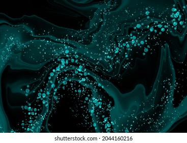 Fondo abstracto con diseño de tinta de alcohol pintado a mano