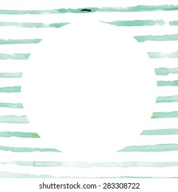 Abstract background with hand painted watercolor  strips 