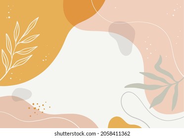 Abstract background. hand-drawn minimal background vector illustration on white background