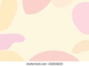 Abstract background. Hand-drawn various figures and doodles. Modern trendy vector illustrations. Pastel colors