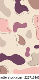 Abstract background. Hand-drawn various figures and doodles. Modern trendy vector illustrations. The background is isolated. Pastel colors