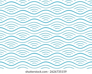 Abstract background with hand-drawn wave pattern