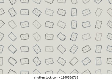 Abstract background with handphone or mobilephone. Vector artwork.