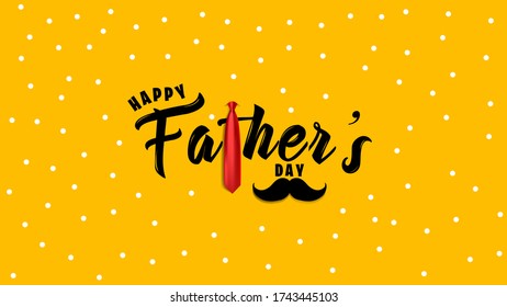 Abstract Background with Happy Father’s Day Calligraphy Vector illustration Template