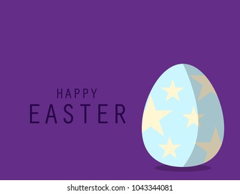 Abstract background Happy Easter with eggs, Vector illustration.