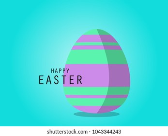 Abstract background Happy Easter with eggs, Vector illustration.
