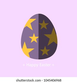 Abstract background Happy Easter with eggs, Vector illustration.