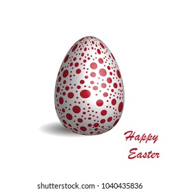Abstract background Happy Easter with eggs.Vector