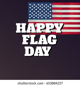 Abstract background Happy flag day vector background. Happy flag day badge.