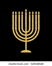 Abstract Background Happy Hanukkah, Jewish Holiday. Vector Illustration EPS10