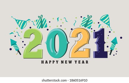 Abstract background happy new year 2021
