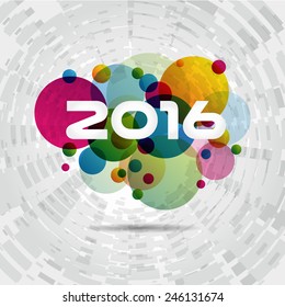 Abstract Background - Happy New Year 2016