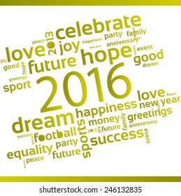 Abstract Background - Happy New Year 2016