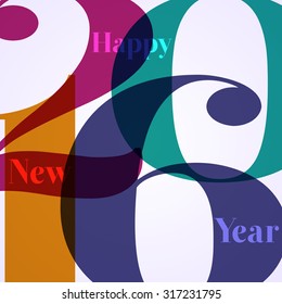 Abstract Background - Happy New Year 2016