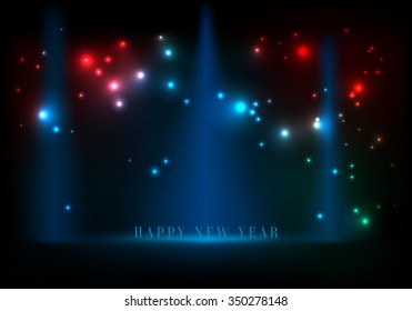 Abstract background happy new year, vector illustration.