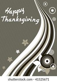 abstract background with happy thanksgiving text