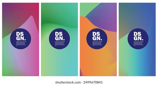 Abstract background with harmonious colors suitable for banners and social media