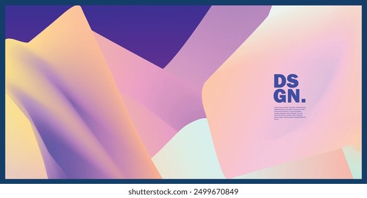 Abstract background with harmonious colors suitable for banners and social media