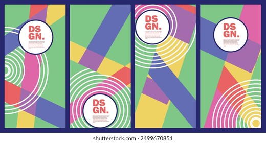 Abstract background with harmonious colors suitable for banners and social media