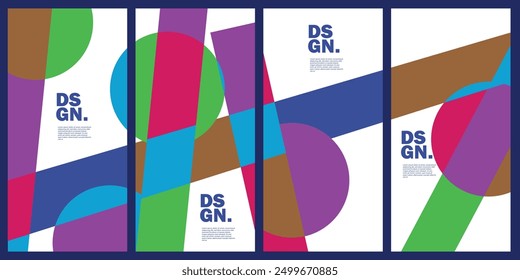 Abstract background with harmonious colors suitable for banners and social media