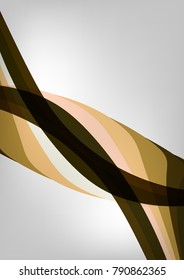 Abstract background - harmony of nature. Simple background with smooth lines - vector.