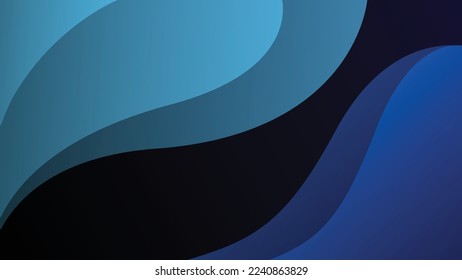 
Antecedentes abstractos. Diseño de línea curvada 4K de papel tapiz HD. Todos los gradientes de color azul EPS 10 diseño vectorial. Concepto moderno de ilustración