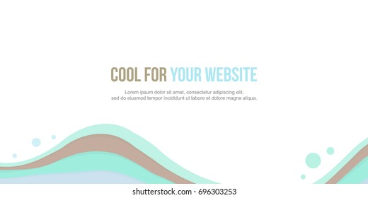 Abstract background header website design wave