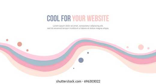 Abstract background header website wave style