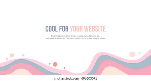 Abstract background header website wave design