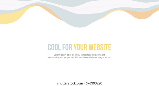 Abstract background for header website wave design