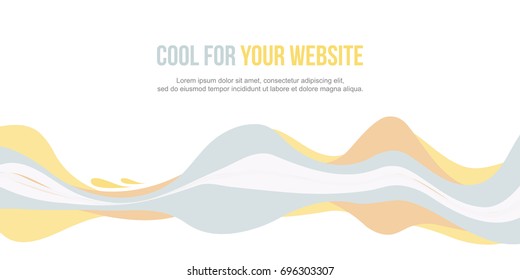 Abstract background for header website wave design