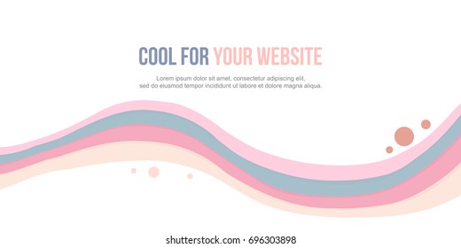 Abstract background header website wave collection