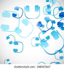 abstract background: headphones