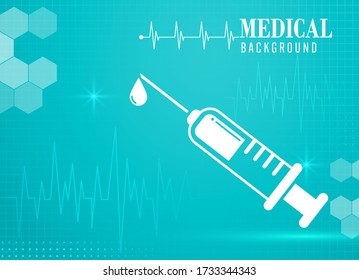 Abstract Background Health Care And 
Cience Icon Pattern Medical Innovation 
Concept.