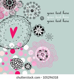 abstract background with heart