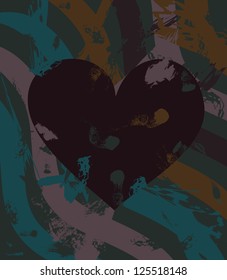 abstract background with heart