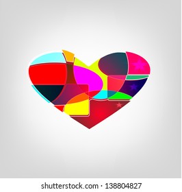 Abstract background with Heart
