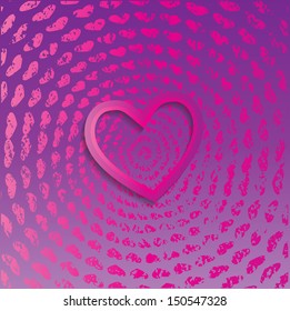 Abstract background with heart 