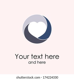 abstract background with heart