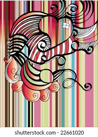 abstract background with heart