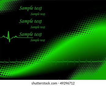 abstract background with heart beats