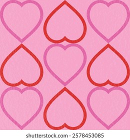 Abstract background with heart. Retro style pattern design for for Valentine’s Day, Mother’s Day and Women’s Day. Vector illustration
