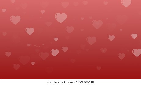 Fondo abstracto con forma cardíaca o patrón de amor para el día de San Valentín