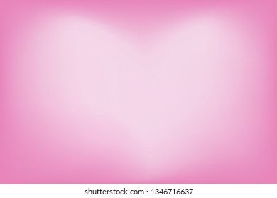 Abstract background. Heart shape background for your text. Pink, white background for your graphic design, banner, poster. Space for text. Vector illustration. 