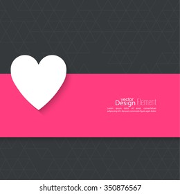 Abstract background with heart. St. Valentine's Day.